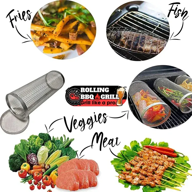 Hot Sale🔥Rolling Grilling Basket